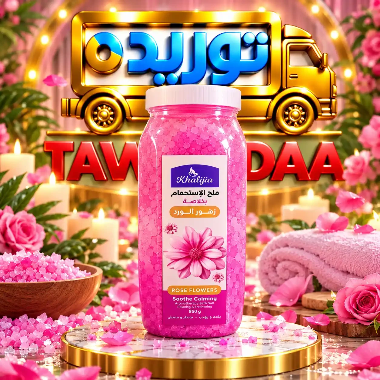 خليجية املاح الاستحمام برطمان  850 مل