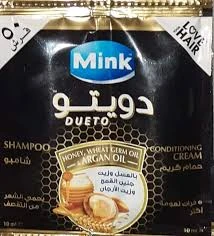مينك شامبو دويتو اكياس عسل وارجان 7مل