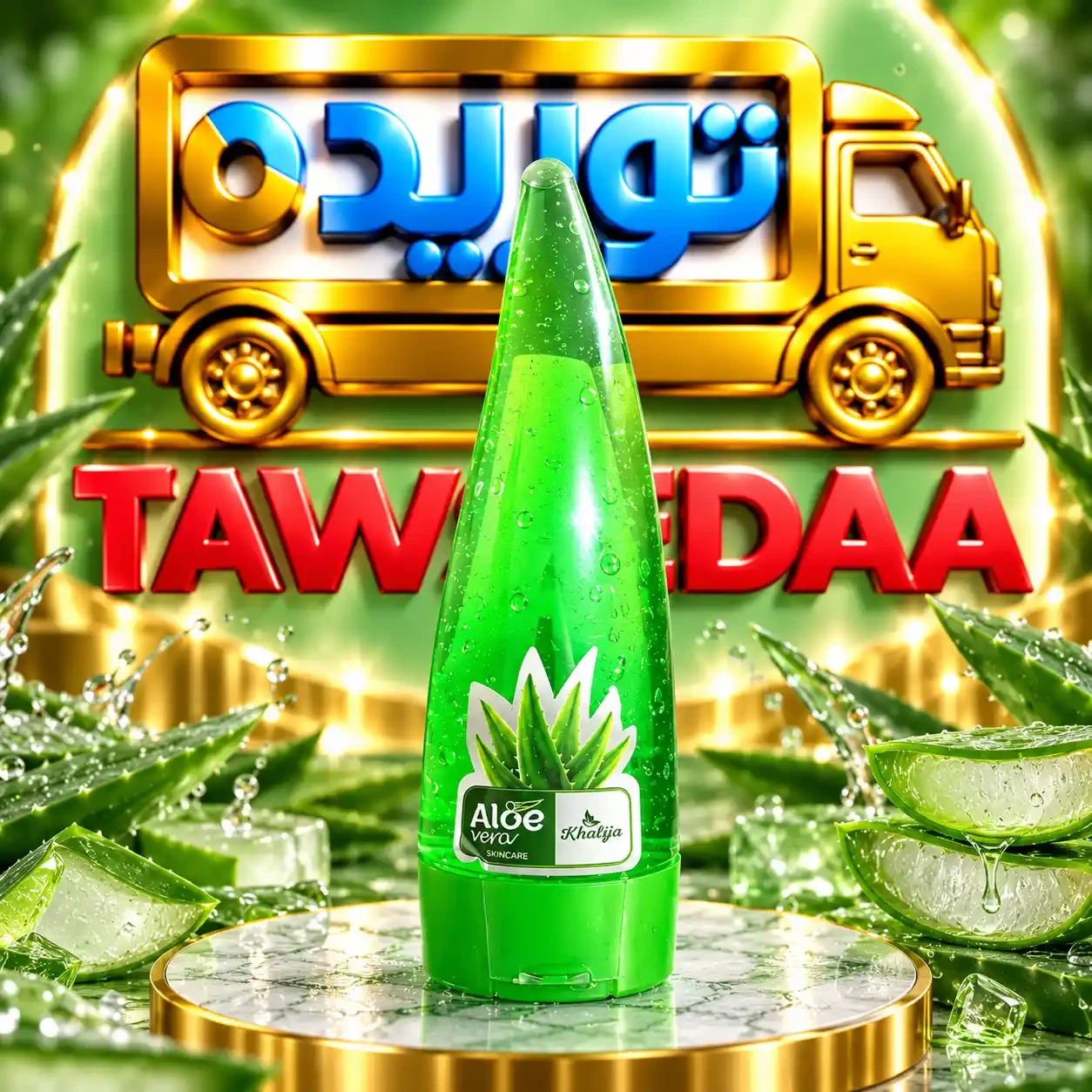 خليجية جل كوري صبار (اخضر) - 250 مل