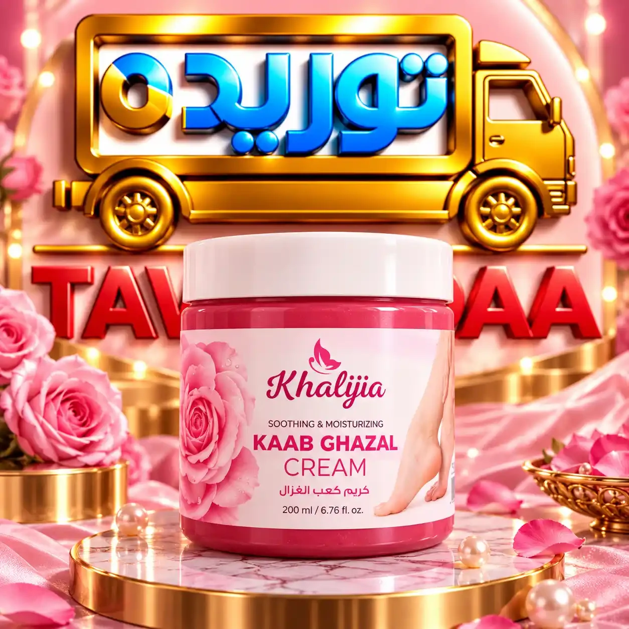 خليجية كعب غزال - كريم - 200 مل