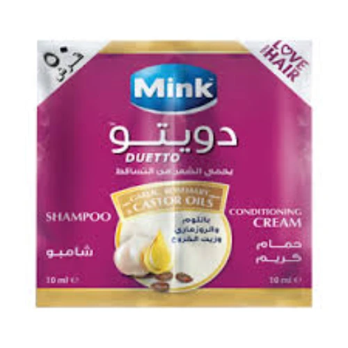 مينك شامبو دويتو اكياس ثوم 7مل